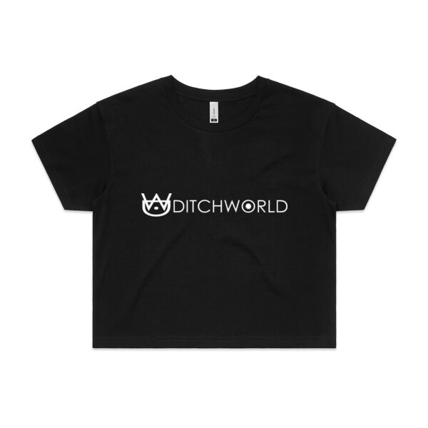 Crop Tee (White Logo) DITCHWORLD Thumbnail